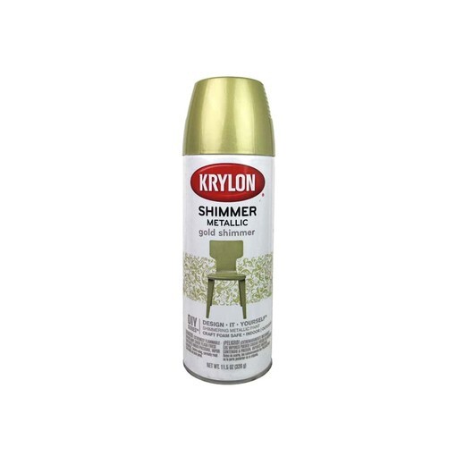 6 PACK KRYLON METALLIC GOLD SHIMMER 3921 USED INDOORS & OUTDOORS – FREE SHIPPING