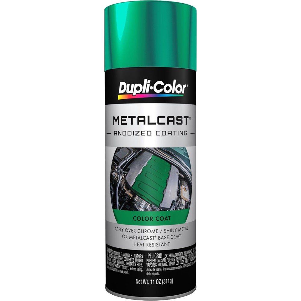 Duplicolor Paint MC203, Metalcast Anodized Paint, Green Anodized, 11 oz Aerosol