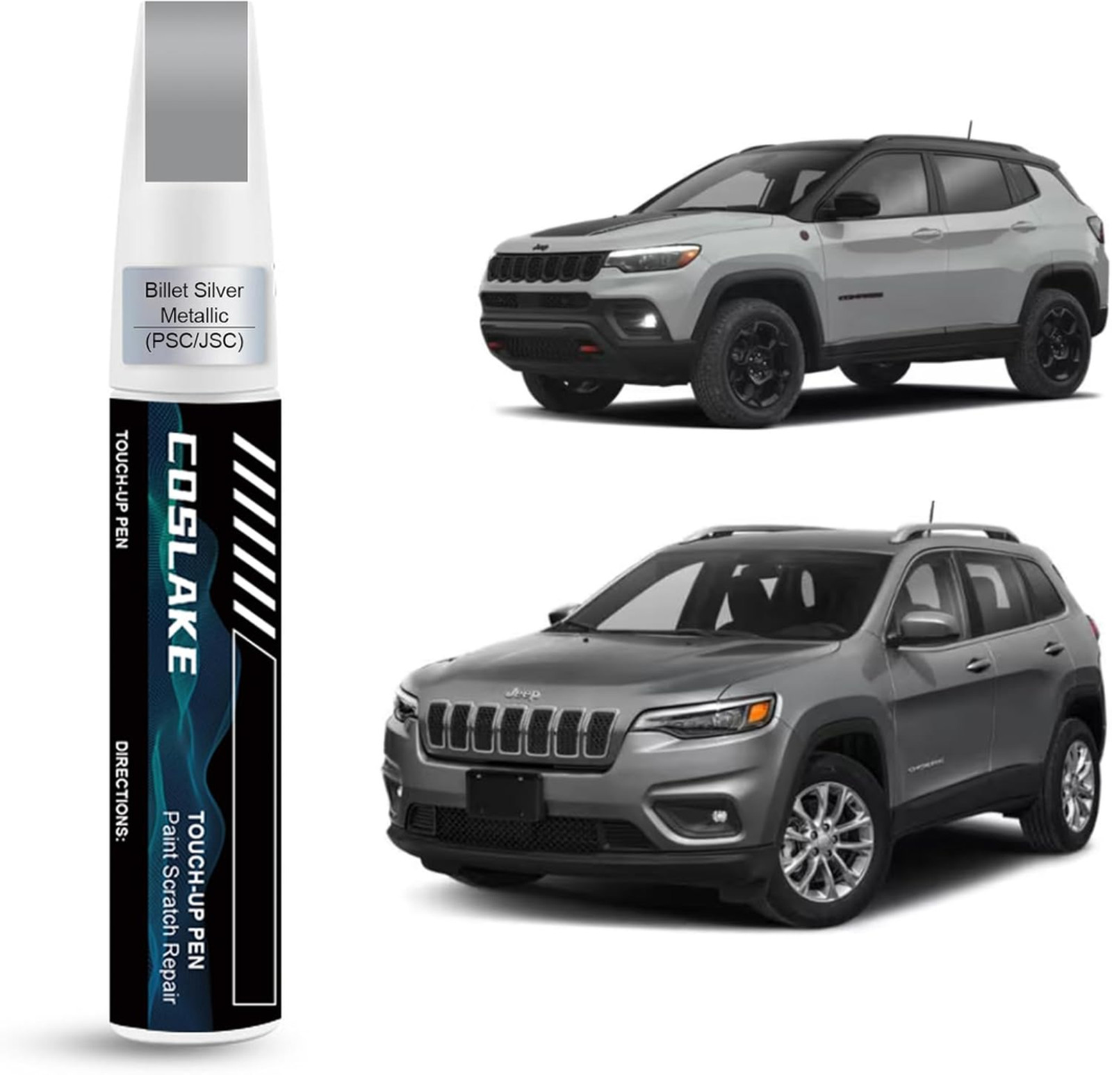 Car Touch Up Paint Billet Silver Metallic for Jeep Scratch Repair Kit 2023