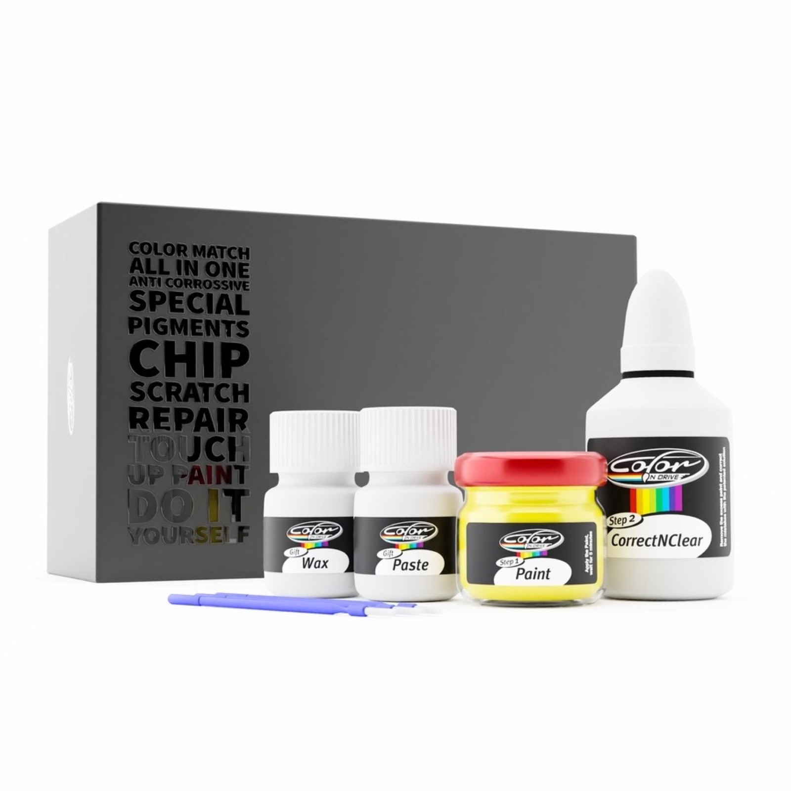 Suzuki Swift Sport Touch Up Paint – Champion Yellow 4 ZFT Scratch Repair Kit