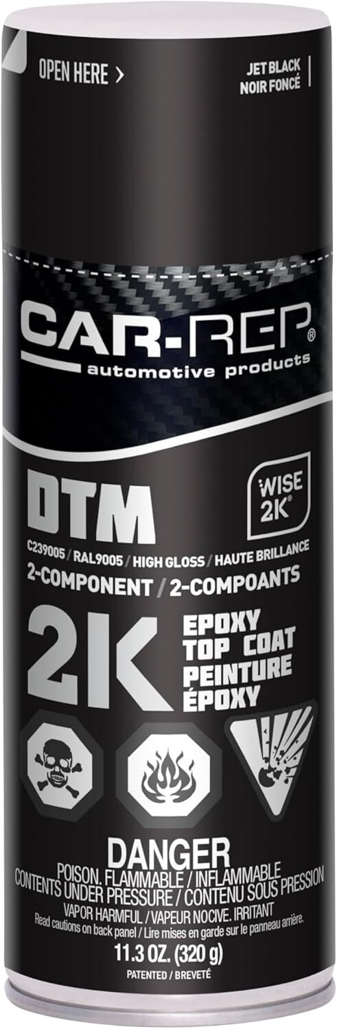 Car-Rep 2K Epoxy DTS Jet Black Gloss RAL9005 400ml