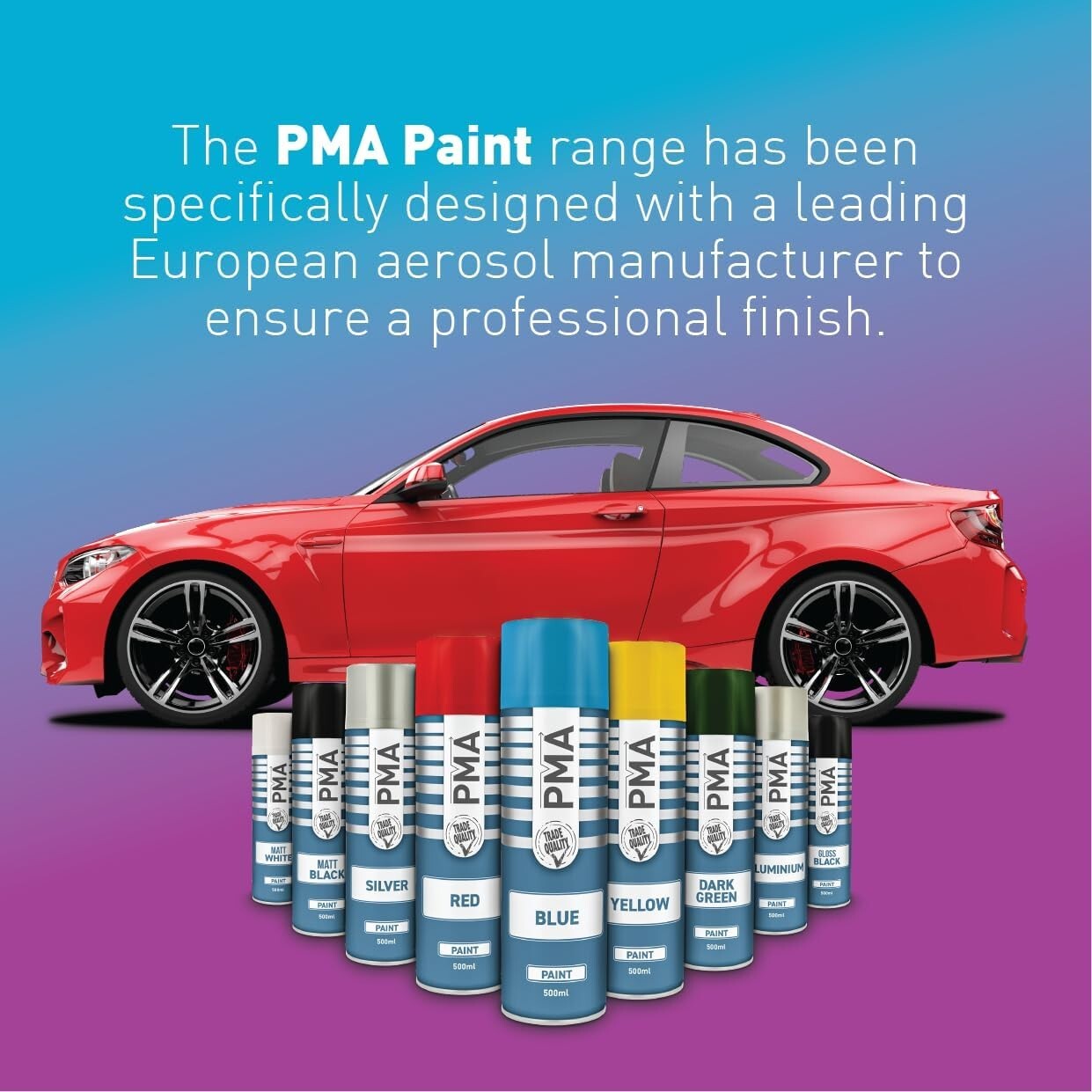 4x PMA Professional Gloss Clear WHEEL LACQUER Spray Paint 500ml Cans PA1016 +CP