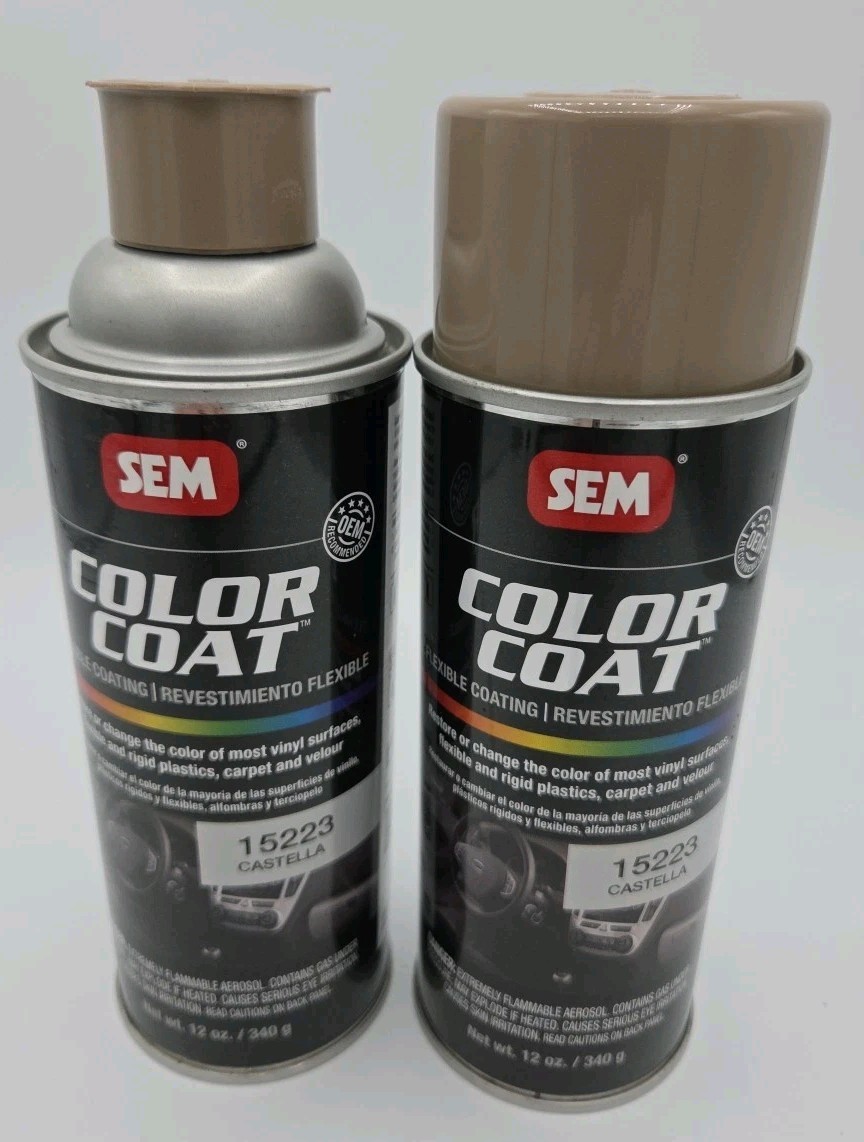 SEM 15223 Color Coat Flexible Coating Castella 2/Cans NEW