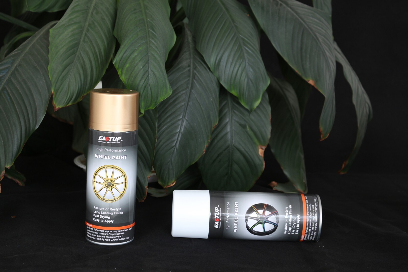 4 Cans Metallic Acrylic Wheel Paint Gold Color- Brilliant Finish High Durability