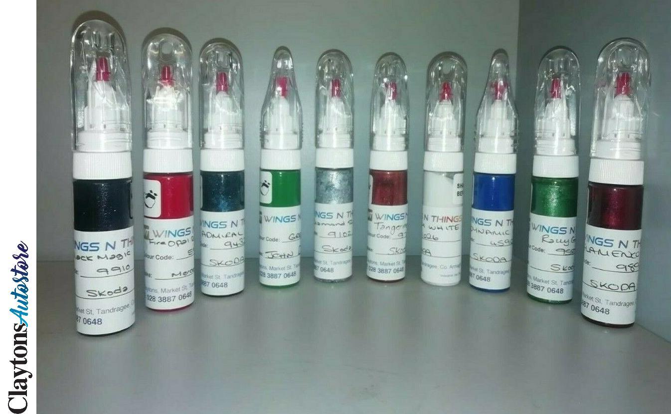 TOUCH UP 20ML BRUSH CAR PAINT FOR NISSAN MOSS GREEN D15 MICRA,NV400
