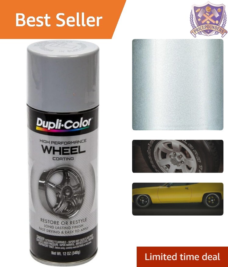Durable Silver Wheel Coating Paint – 12 oz. Easy Application for Car Enthusiasts