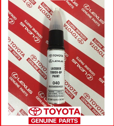 GENUINE TOYOTA SUPER WHITE TOUCH-UP PAINT PEN 00258-00040-21 CODE 040 OEM