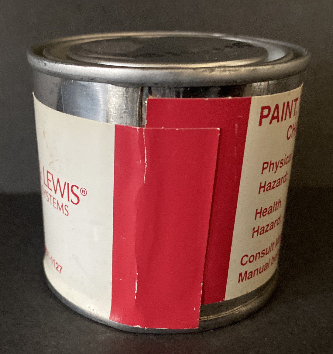 Giddings and Lewis Machine Tool Polyurethane Paint Charcoal Gray Can 4 oz New