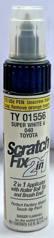 Dupli-Color Super White II TY 01556 Scratch Fix 2 In1 Paint Applicator~40 Toyota