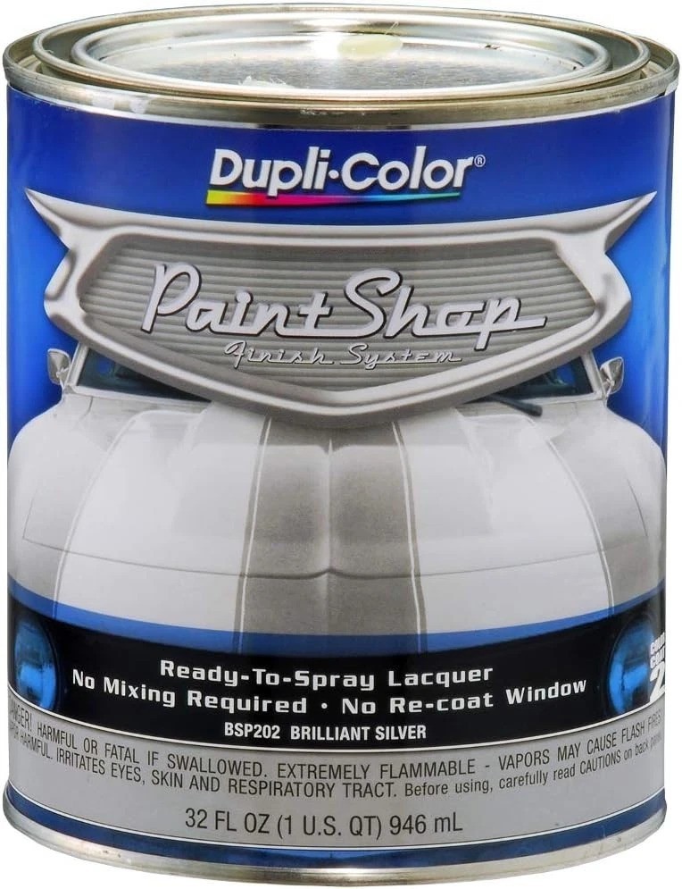 Brilliant Silver Metallic Paint System – 32oz Spray Car Motorcycle Metal Finish
