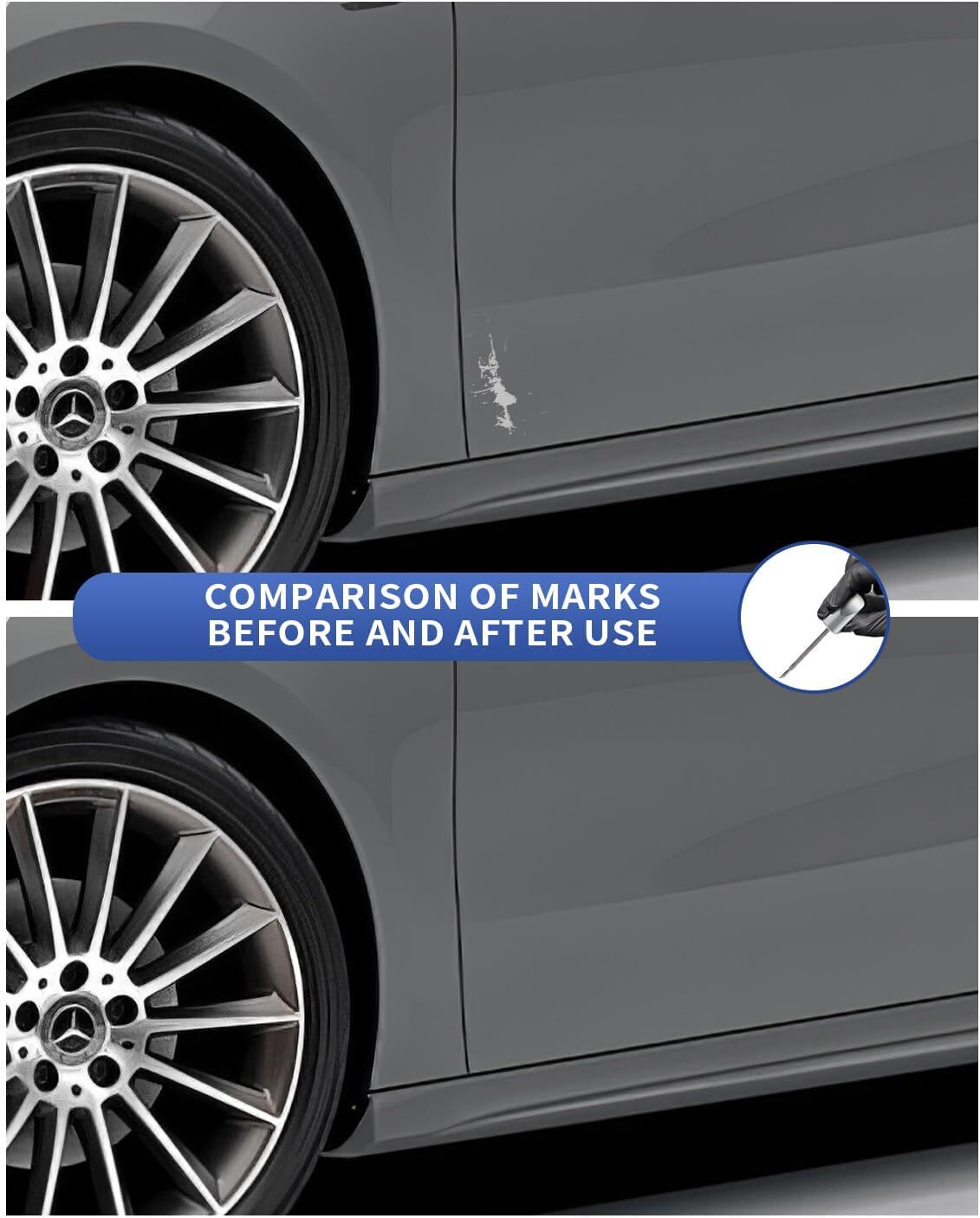 Iridium Silver Touch-Up Paint Pen for Mercedes-Benz – Exact Match 775 9775