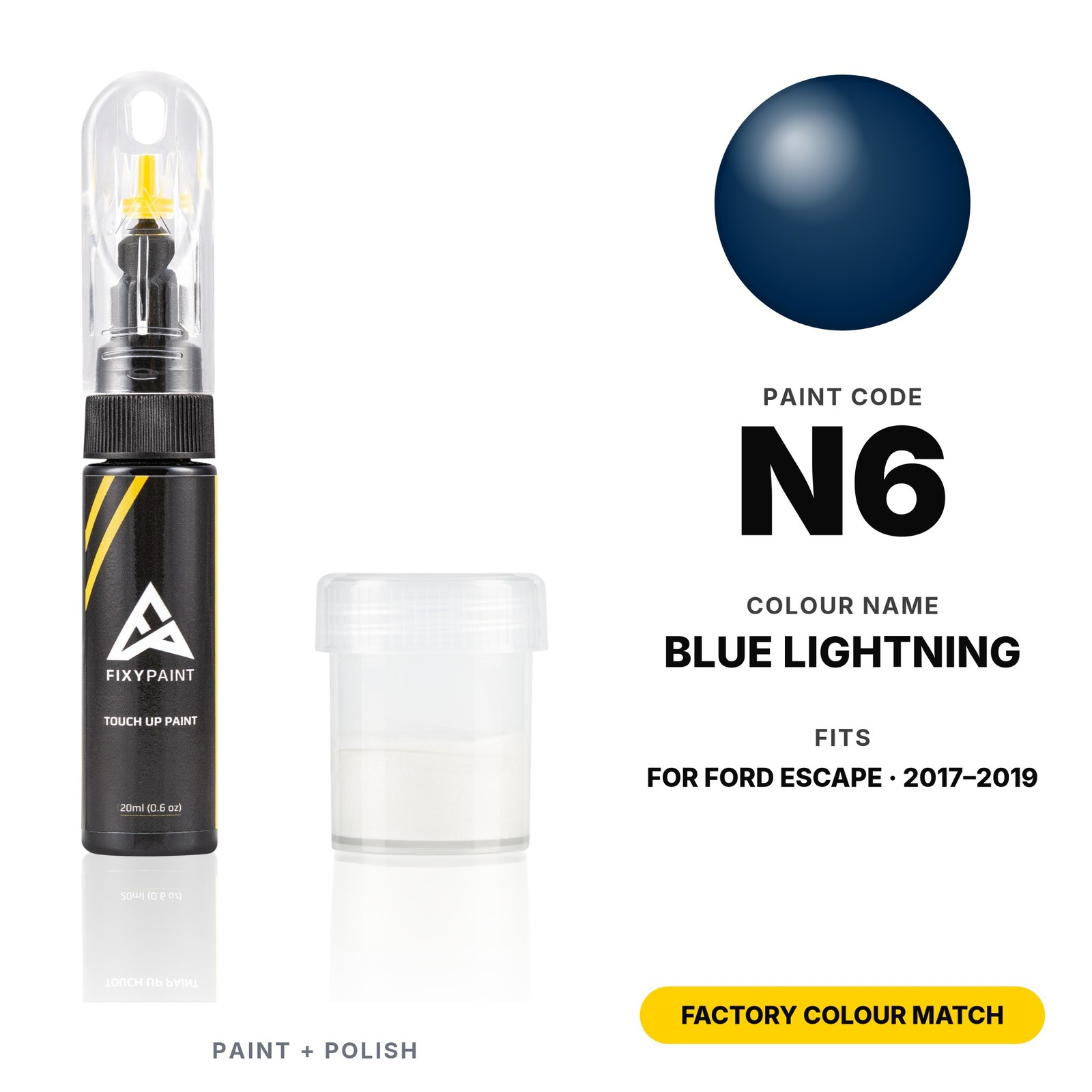 Touch Up Paint For Ford Escape N6 Blue Lightning Set Exact Match Car Touch Up