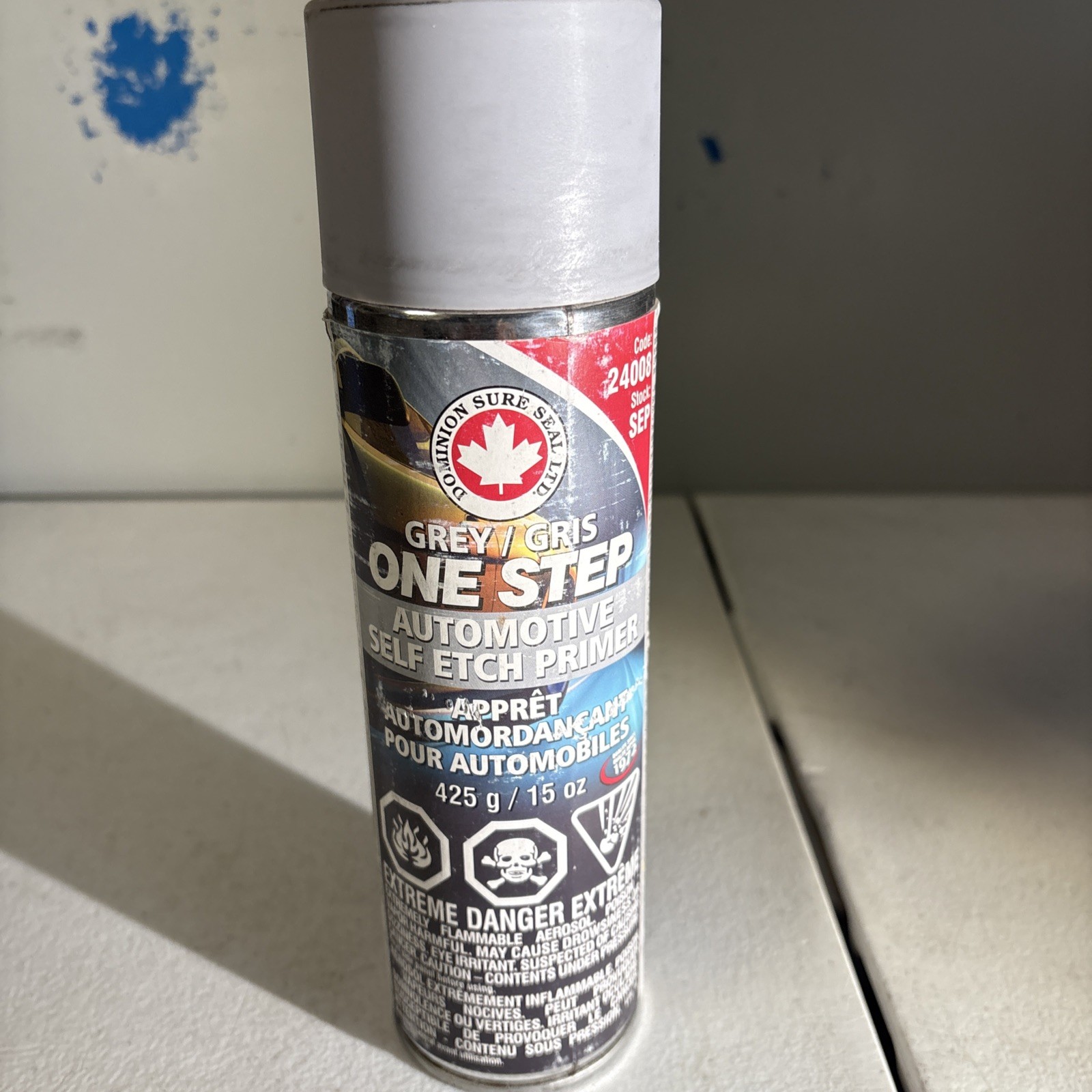 Dominion Sure Seal DOM-SEP One Step, Self Etching Primer Aerosol, Grey [16oz