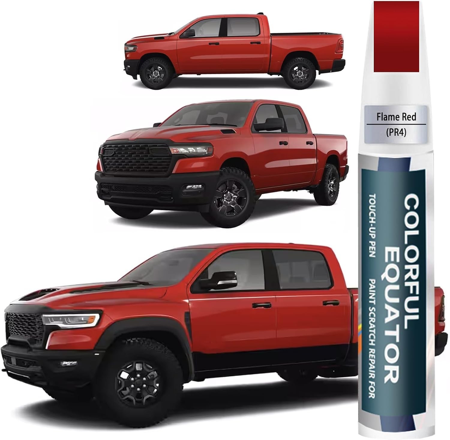 Car Paint Pen – Flame Red PR4 Touch-Up Paint for Dodge Ram – Easy Application