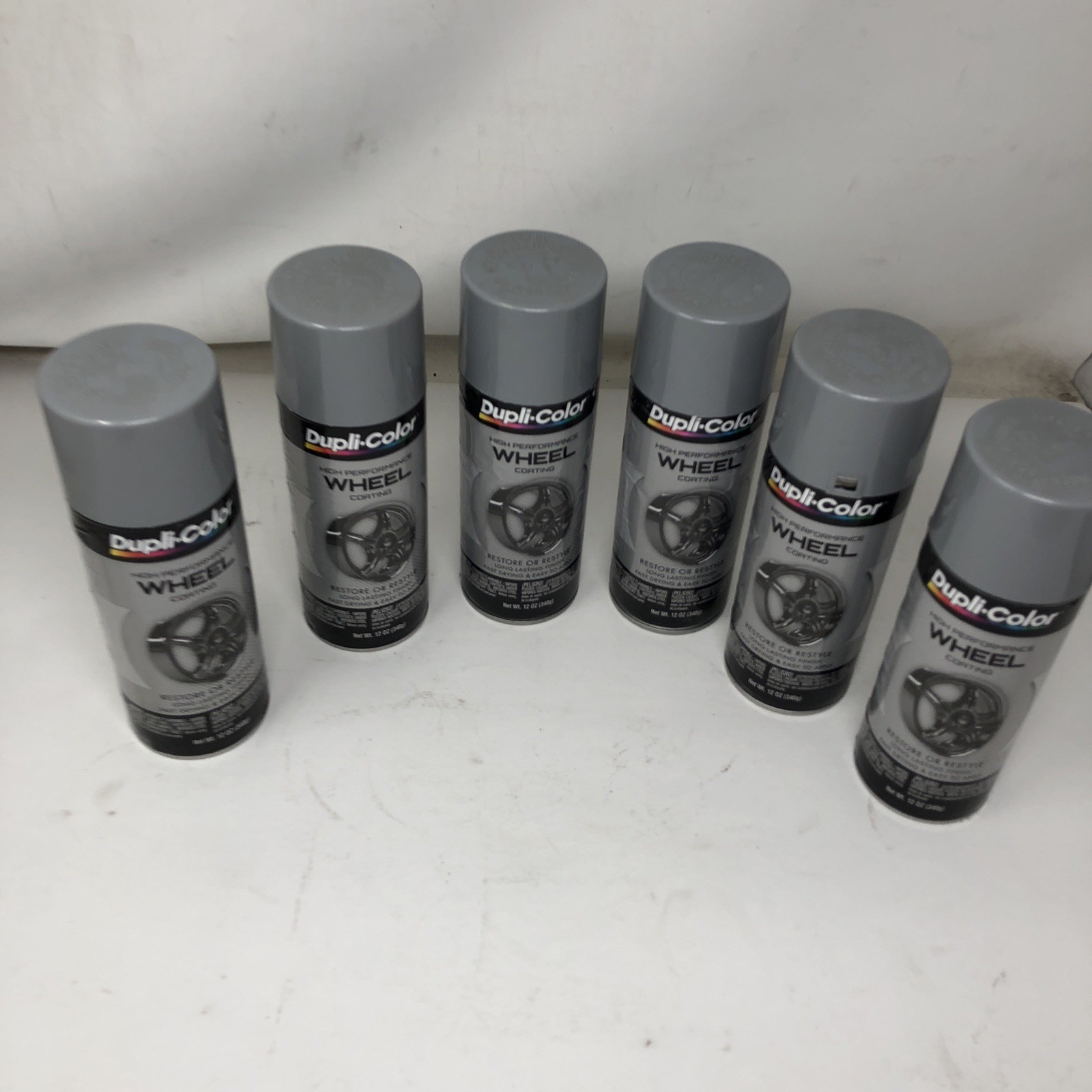 Duplicolor HWP101-6 Pack High Performance Wheel Coating Silver color – 12 oz