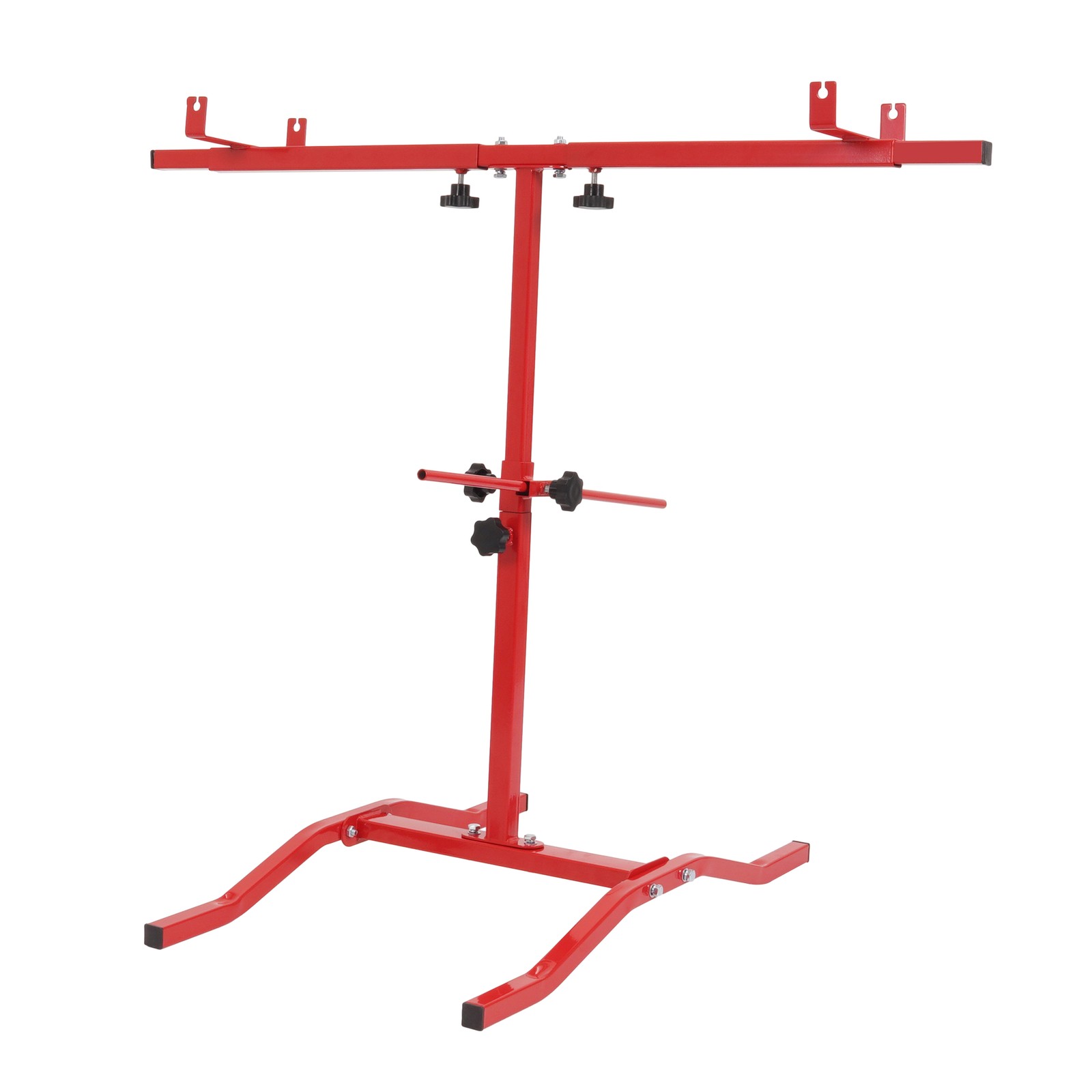 Auto Body Adjustable Paint Panel Stand Fender Bumper Steel Powder Coated Red