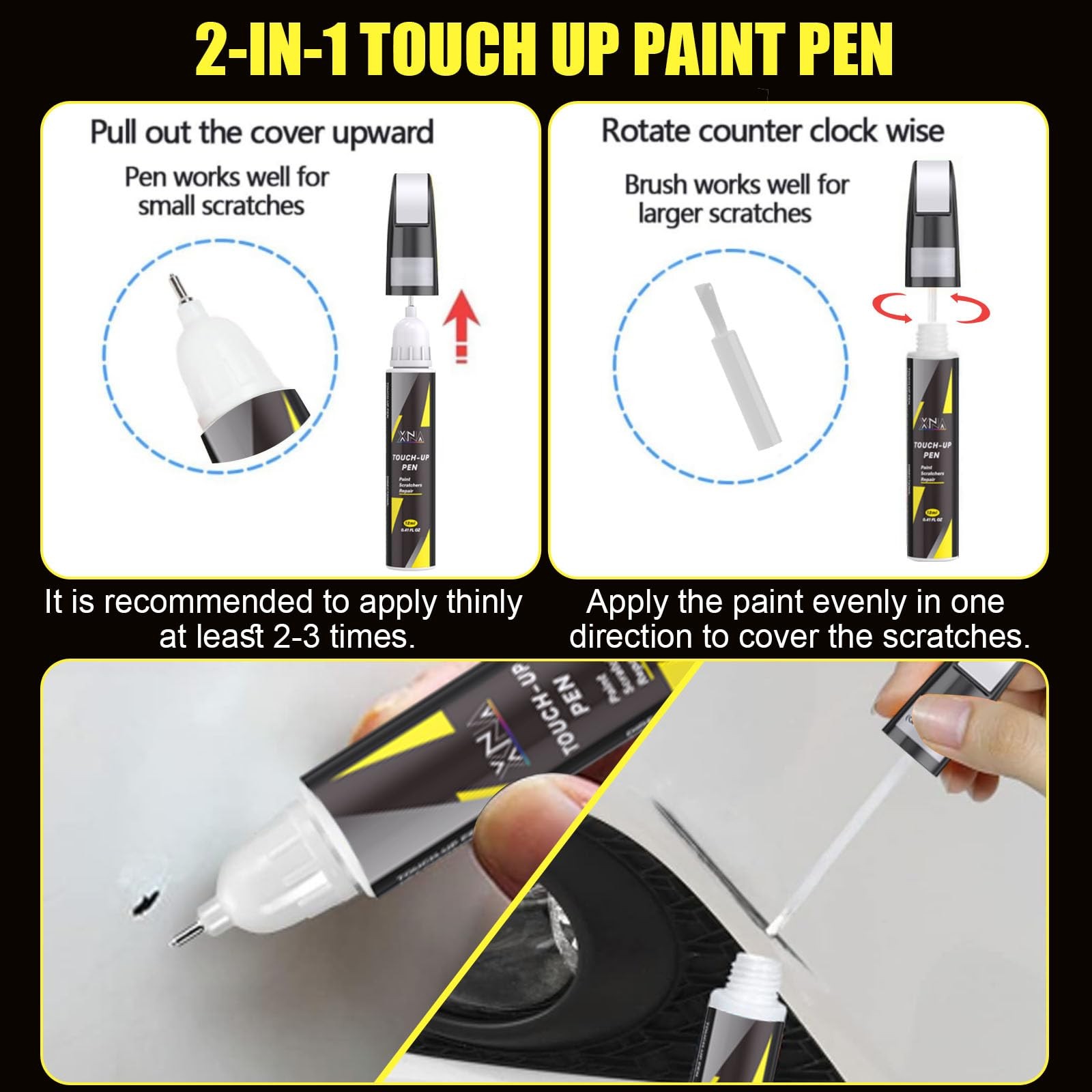 Touch Up Paint Kit For Ford EA A3403A Hot Pepper Red Metallic Paint Repair Kit