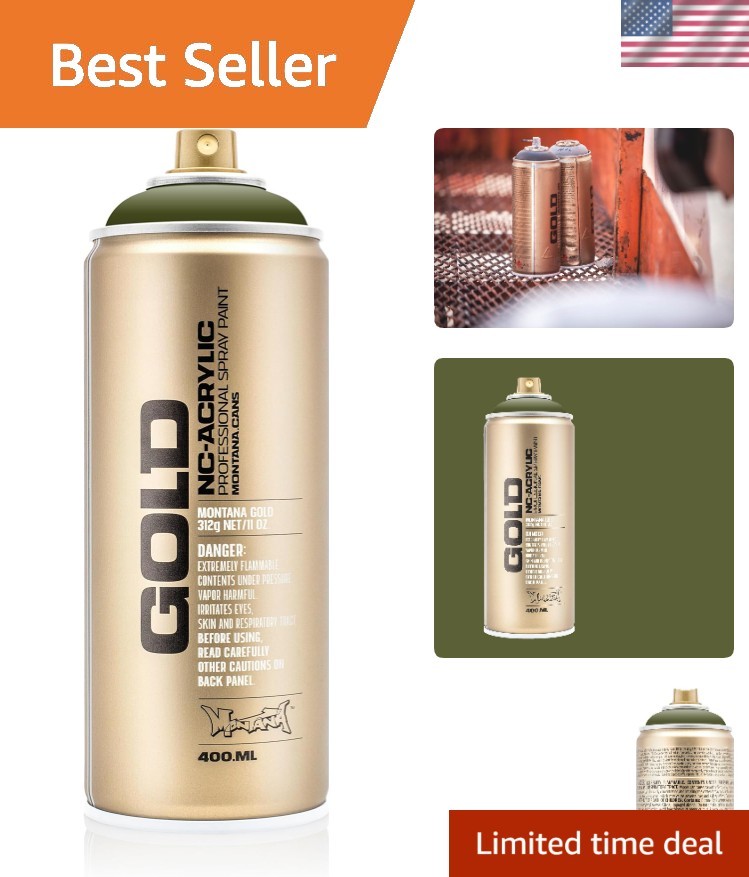 Versatile 400ml Olive Green Spray Paint – Fast Drying for Indoor and Outdoor Use