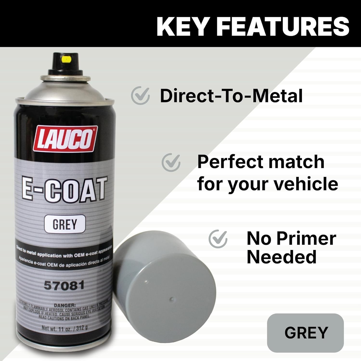 E-Coat Grey 11 Oz Aerosol Spray Can