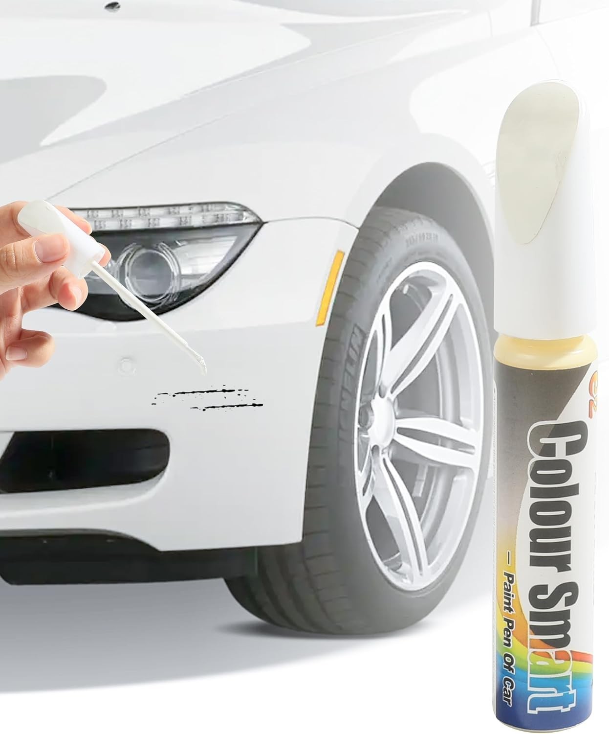 Car Touch Up Paint Pen (White) – Fast-Drying Enamel for Effortless Scratch Fixes