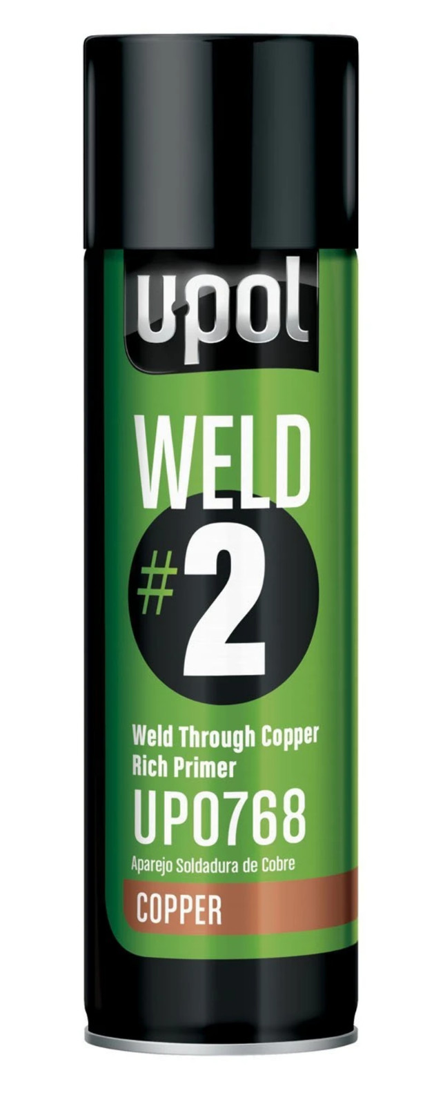 3X U-POL WELDC/AL WELD#2 Weld Through Primer COPPER Rich Aerosol – 450ML