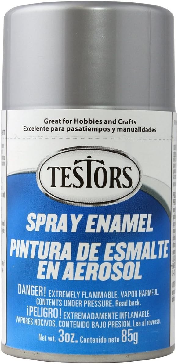 Spray Enamel Metallic Silver 3oz Aerosol – Interior/Exterior Use
