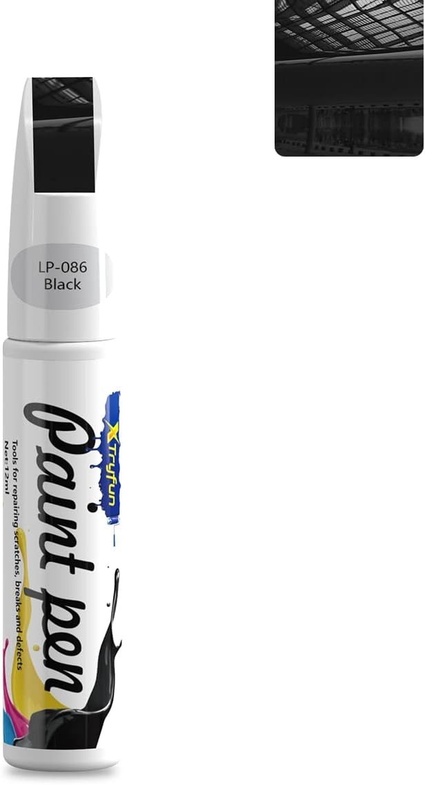 Black Auto Touch Up Paint Pen Rust Resistant Waterproof Car Repair Kit