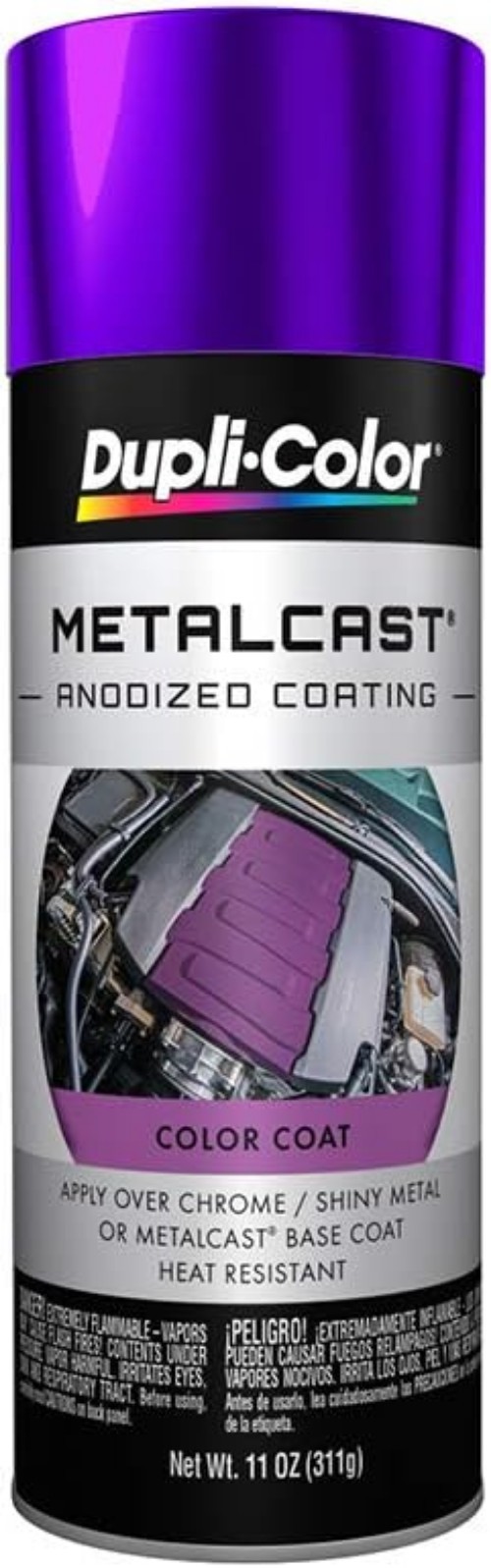 Automotive Spray Paint Anodized Coating Purple 11 oz Scratch Resistant Metallic
