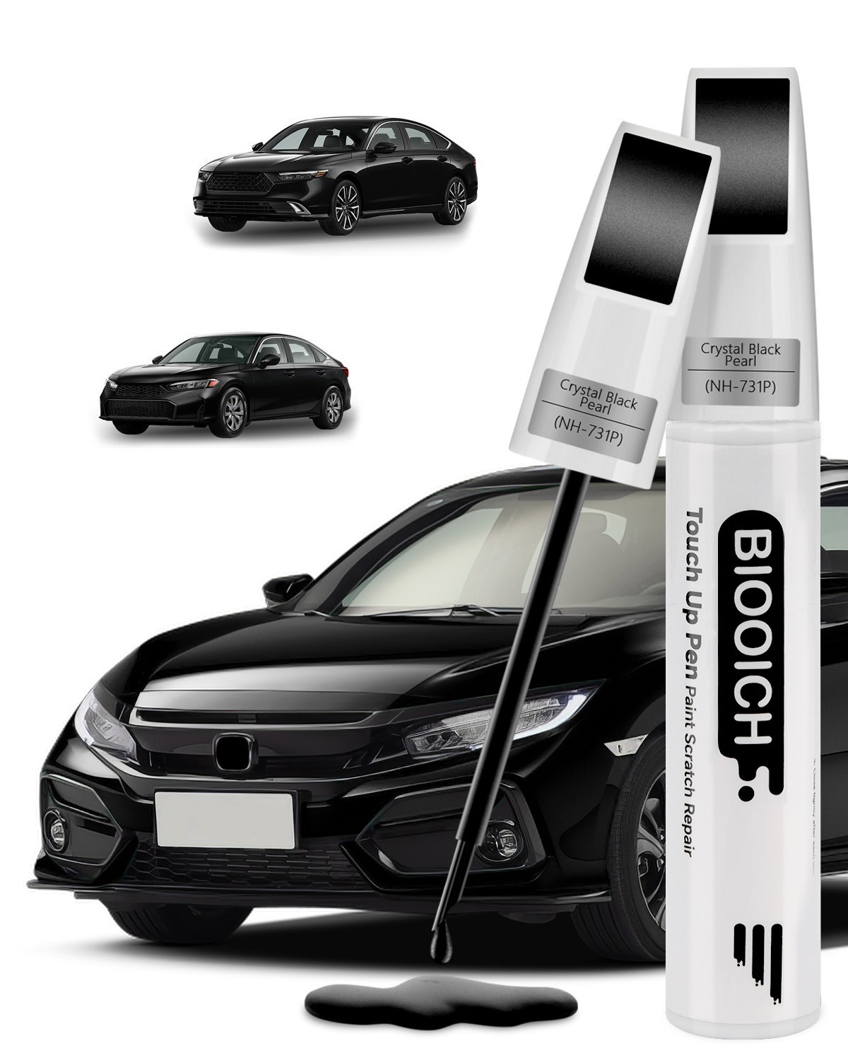 BIOOICH Touch Up Paint Pen for Honda Repair Car Chip and Scratch Color Match