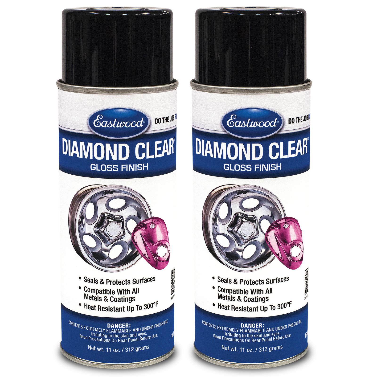 Eastwood Diamond Clear DTM and Painted Surfaces Aerosol Gloss 2 Pack