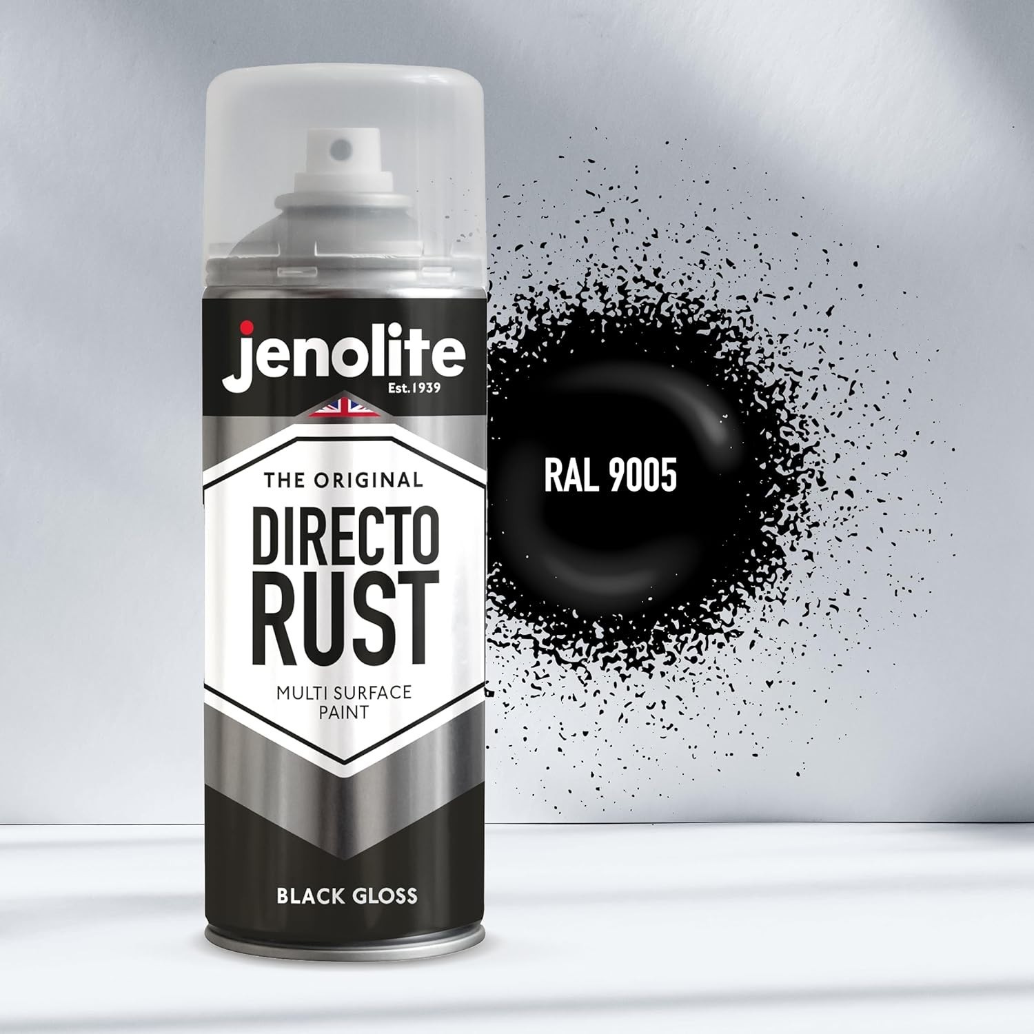 Multi-Surface Gloss Black Spray Paint – Directorust 400ml for Indoor/Outdoor Use