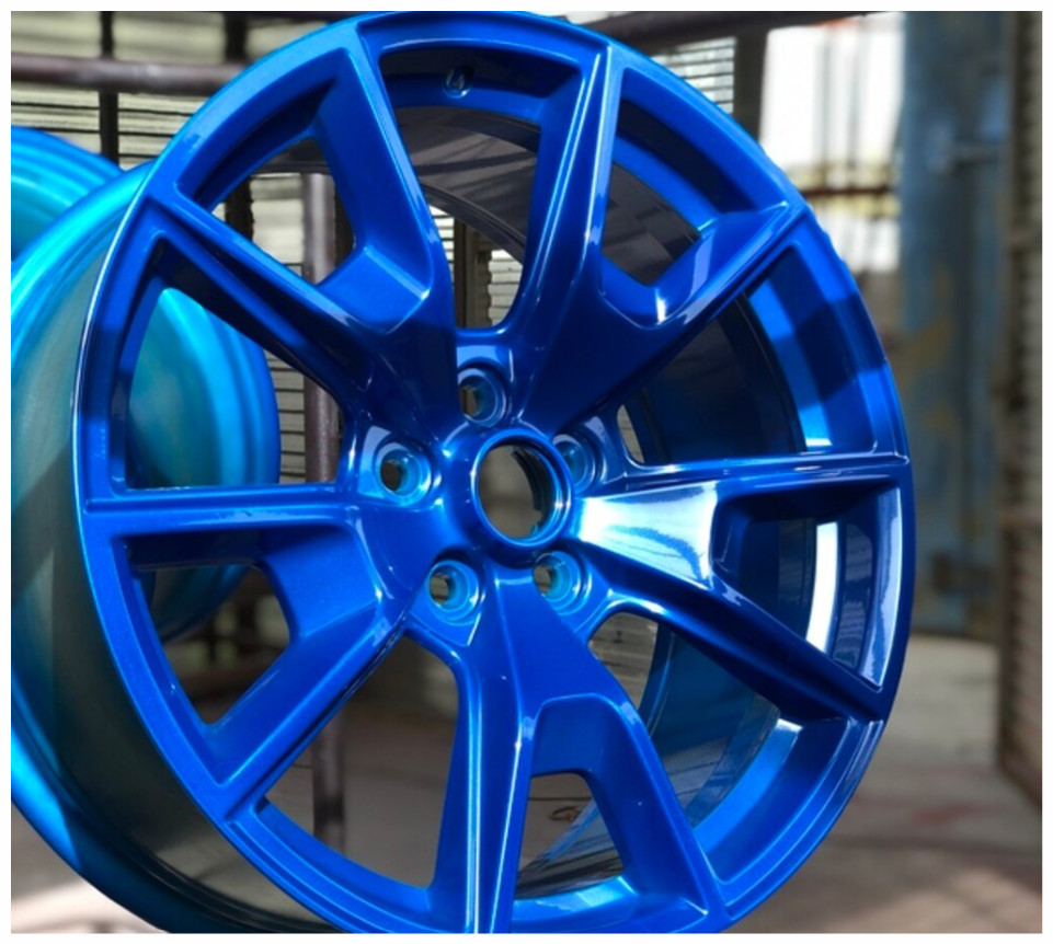 Metallic Blue Chrome Wheels Spray Paint Rim Steel Aluminum +Primer Coating 3Cans