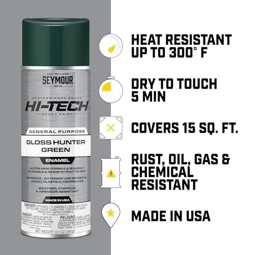 Spray Paint Engine Chrome Aluminum 12 Ounce Heat Resistant 300F Fast Dry