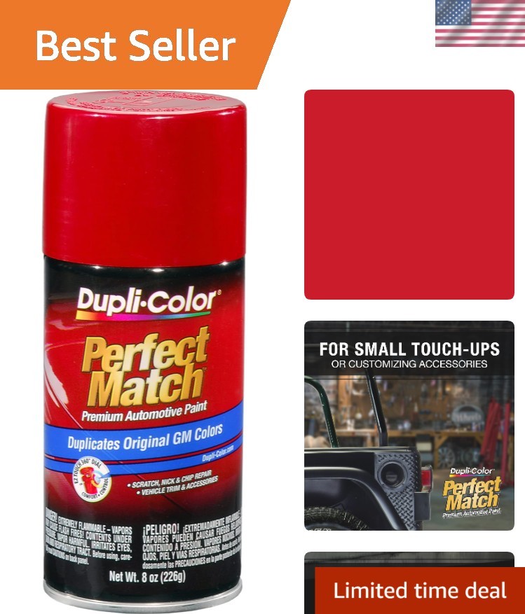 Perfect Match Victory Red Automotive Paint – 8 oz Fast-Drying Gloss Finish
