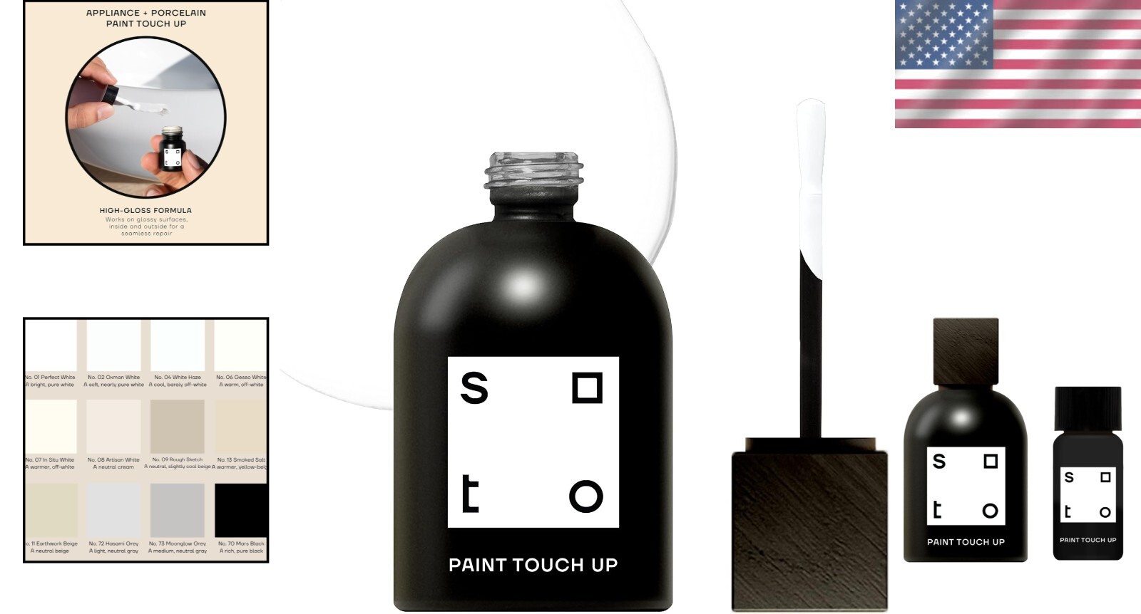 Stain Resistant High-Gloss Touch-Up Paint for Kitchens – No. 01 Perfect White