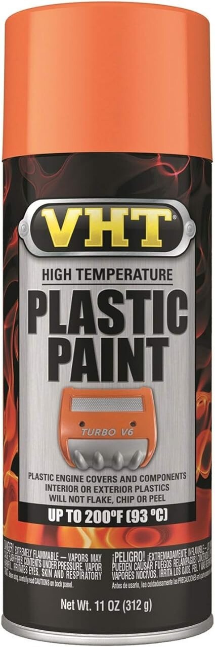 3 Cans Wheels Orange Spray Paint Rims Steel Metal Aluminum Plastic + Primer Coat