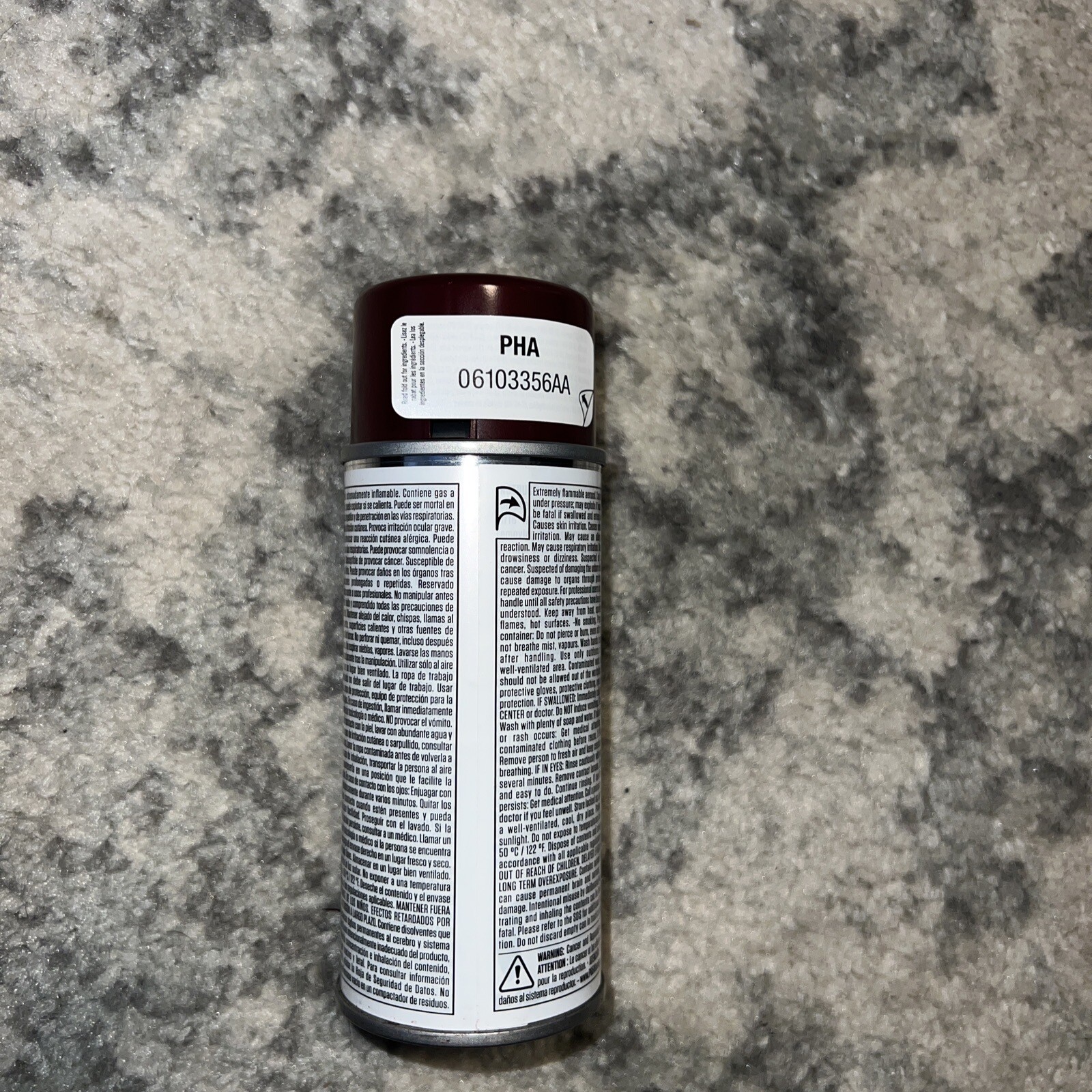 Chrysler Jeep Dodge Ram Mopar Dark CHERRY RED Lacquer Spray Paint PHA 06103356AA