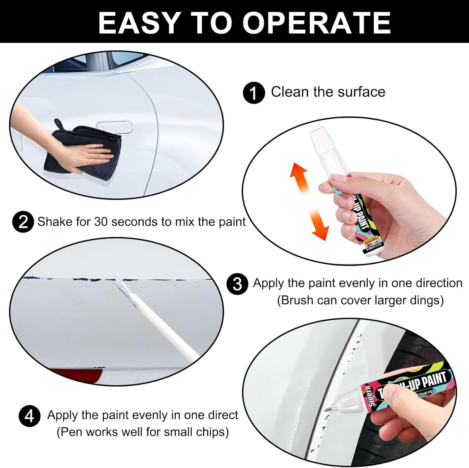 Quick & Easy Polar White Touch Up Pen – Perfect for Mercedes-Benz Scratches