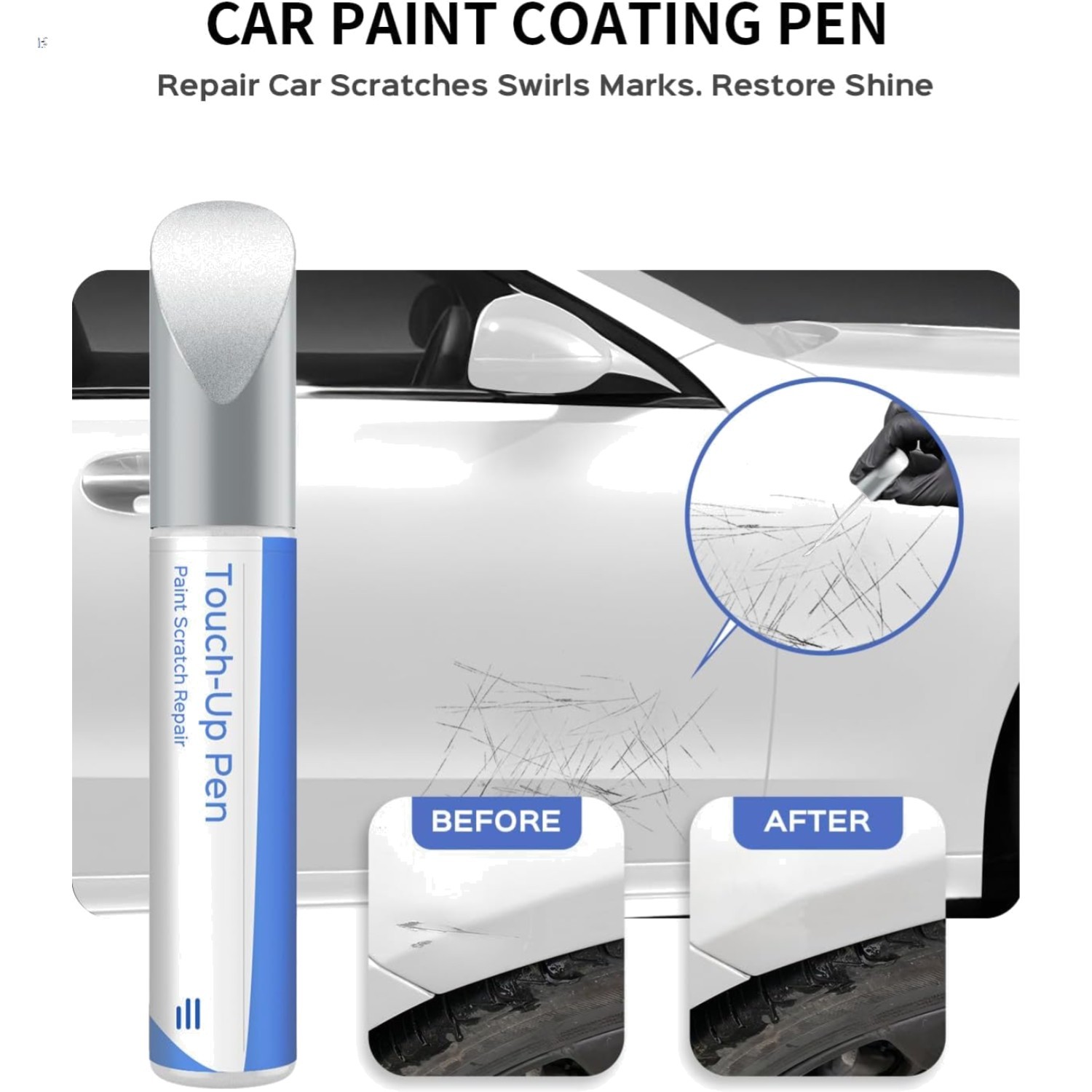 149/9149 Polar White Touch Up Paint for Mercedes-Benz – Flawless Scratch Repair