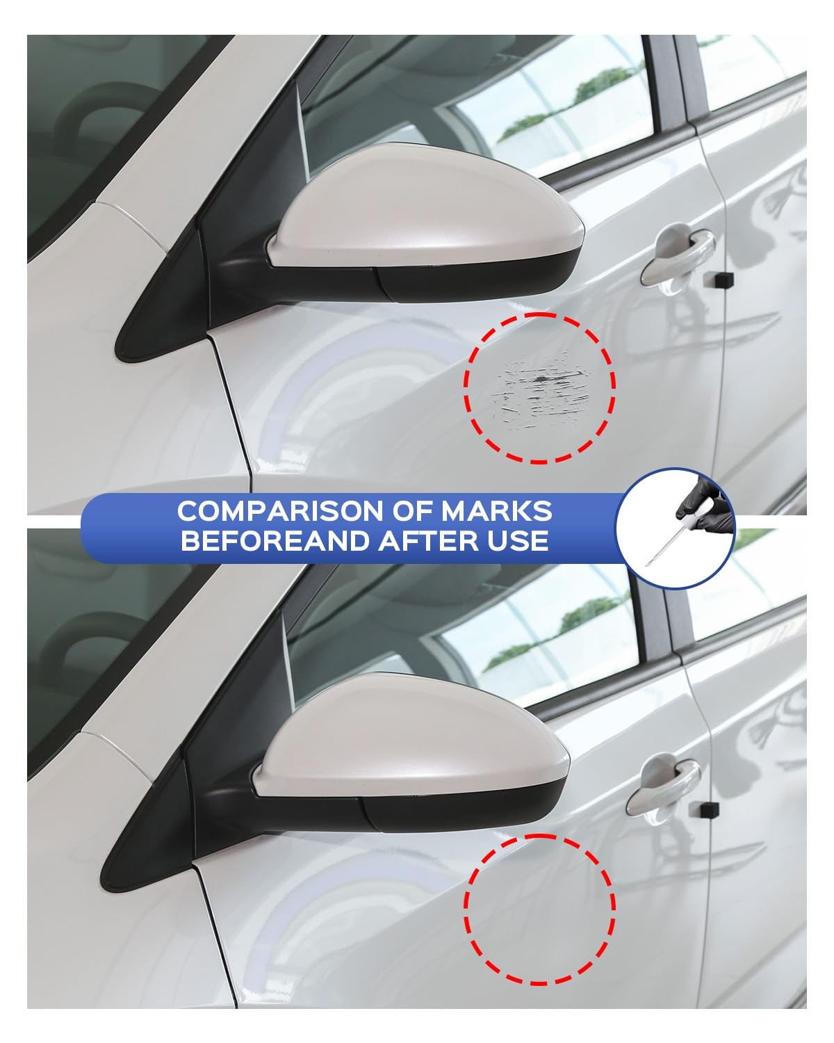 Touch Up Paint for GM White Diamond Metallic Tricoat WA800J GBN Pen
