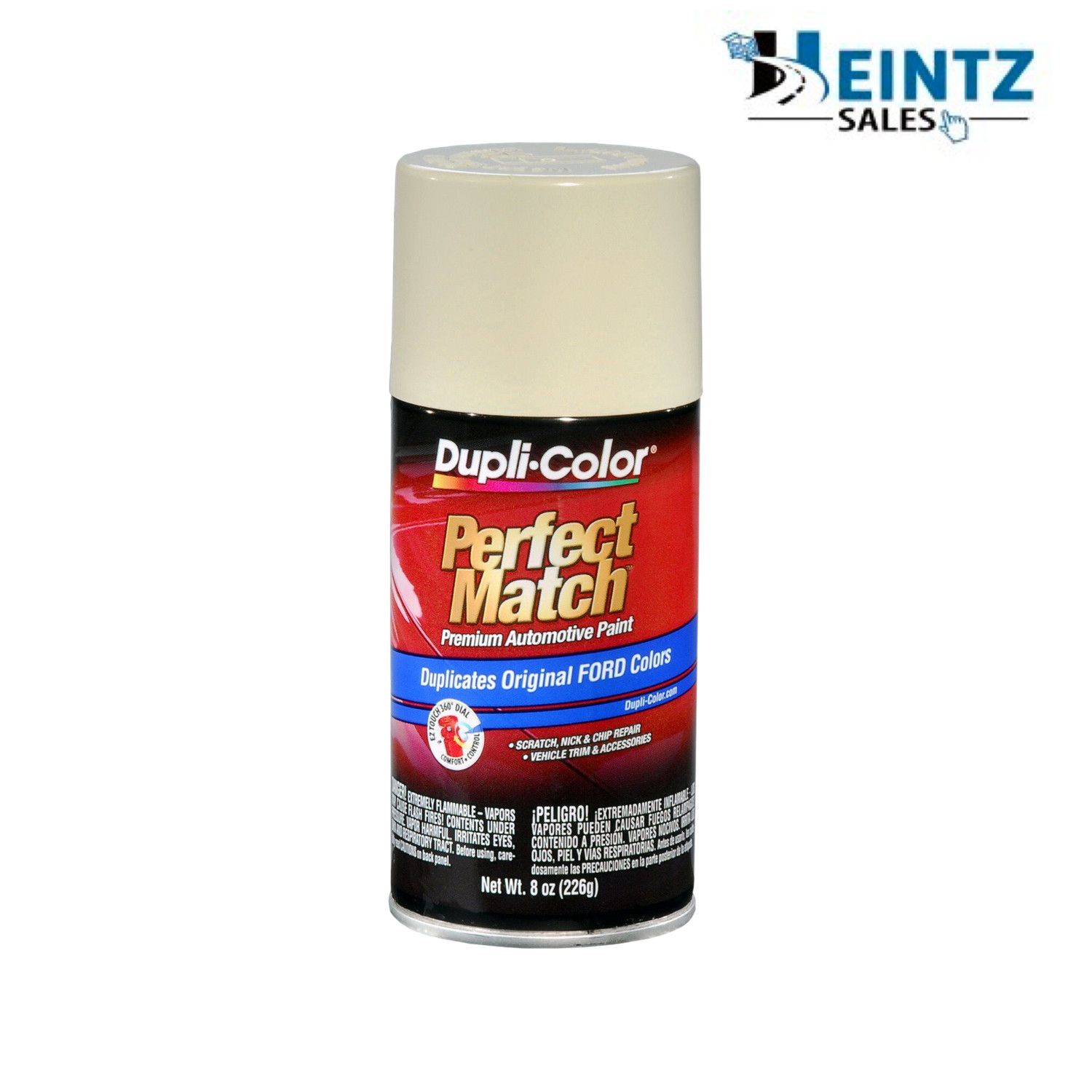 Duplicolor BFM0041 Perfect Match Ford Wimbledon White 8 oz Code M, 9A – 6 PACK