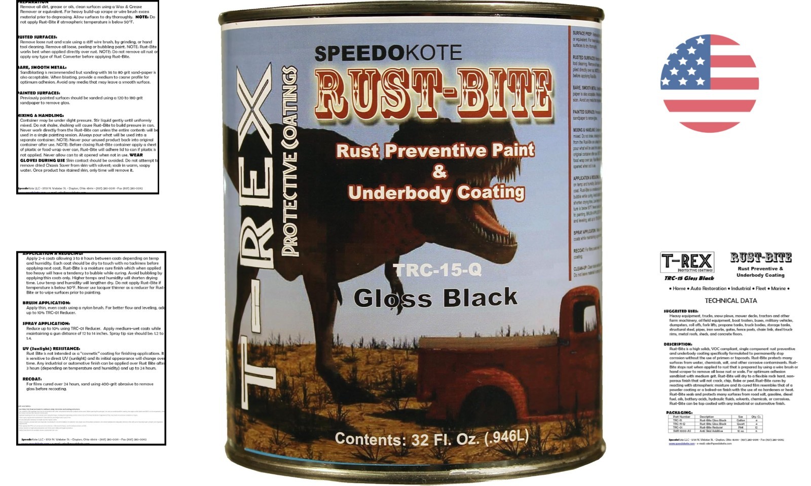 Rust-BITE Quart Underbody Coating – Water-Resistant & Easy Apply for Outdoors