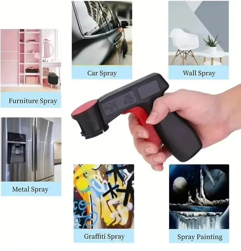 Universal Spray Can Gun Trigger Handle Pistol Grip for Aerosol Paint Cans UK