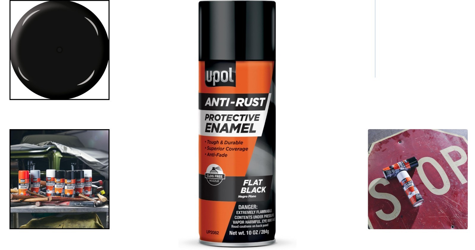 Protective 10 oz Flat Black Enamel Spray – Long-Lasting Anti-Fade Vehicle Paint