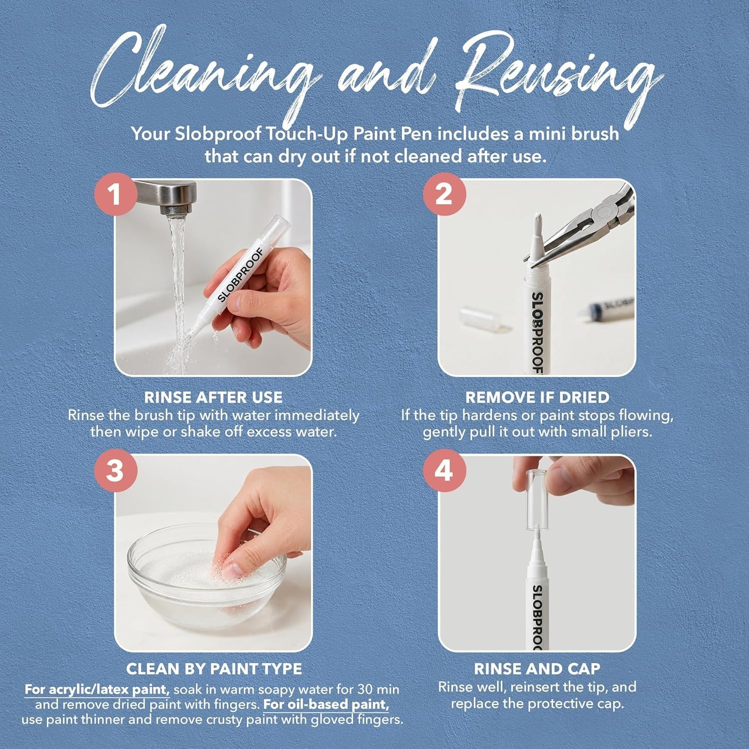 Airtight Touch-Up Paint Pen Set – 5 Precision Tools for Lasting Home Maintenance