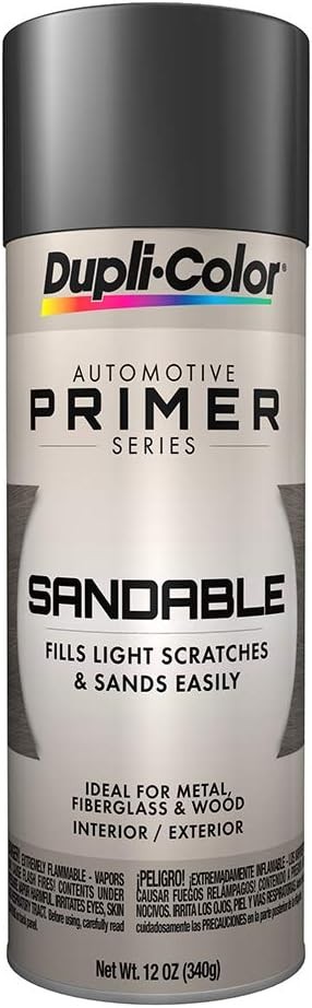 Dupli-Color DAP1692 Gray Hot Rod Primer Multi-Purpose Sandable Primer 12 Oz
