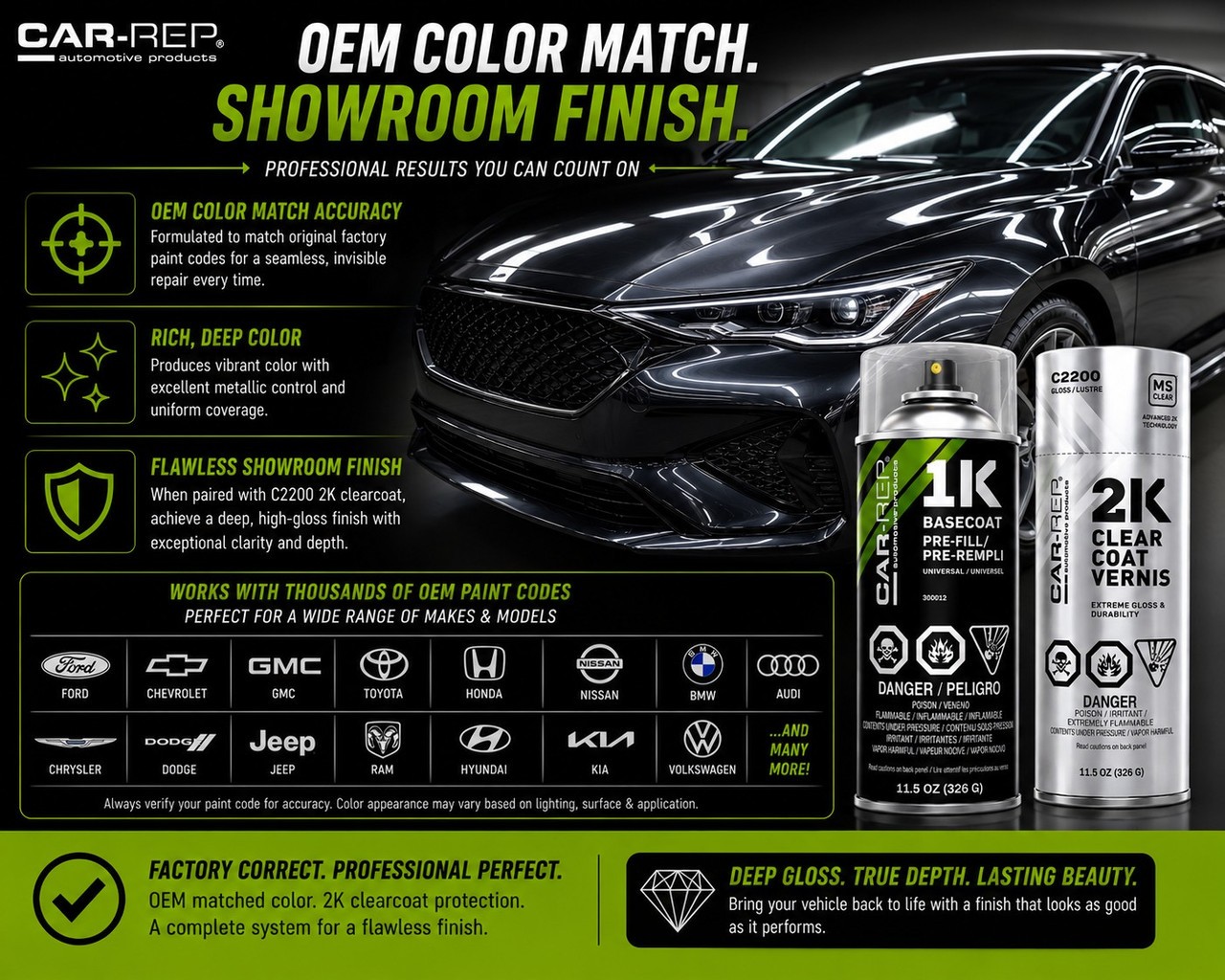 CAR-REP Basecoat & 2K Clearcoat for 2025 Volvo Cloud Blue 626