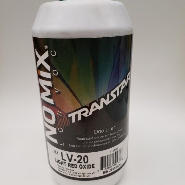 Transtar LV20 Light Red Oxide – No Mix Automotive Paint Toner – 1 Liter