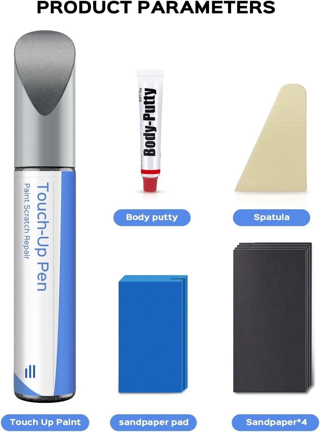 775 9775 Iridium Silver Exact Match Touch-Up for Mercedes – Full Repair Kit