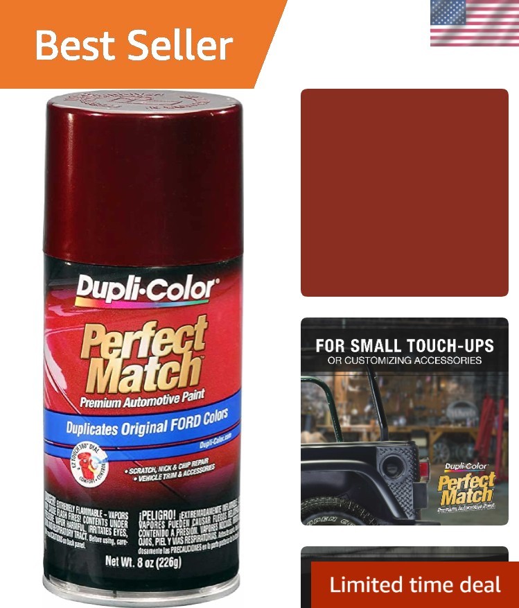 E7 Perfect Match Automotive Spray Paint – Ford Dark Toreador Red, JL/JM – 8 o…